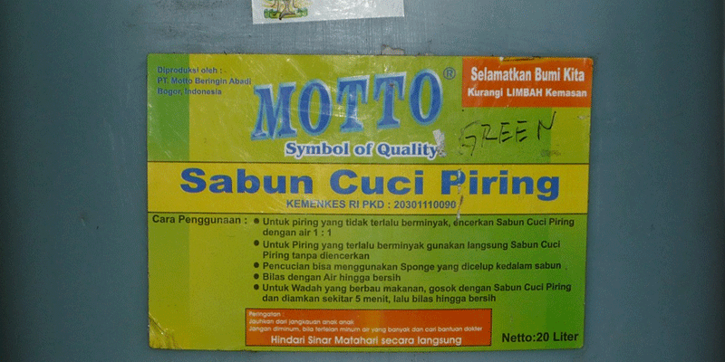 Sabun Cuci Piring Motto Distributor resmi sabun curah motto